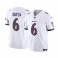 Men's Baltimore Ravens #6 Patrick Queen White 2023 F.U.S.E. Vapor Limited Football Jersey