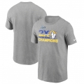 Men's Los Angeles Rams 2022 Heathered Gray 2-Time Super Bowl Champions T-Shirt