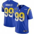 Men's Los Angeles Rams #99 Aaron Donald 2022 Royal With 4-star C Patch Vapor Untouchable Limited Stitched Jersey