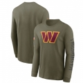 Men's Washington Commanders Olive 2022 Salute to Service Long Sleeve T-Shirt
