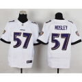 Nike Ravens #57 C.J. Mosley White Men's Stitched NFL New Elite Jersey