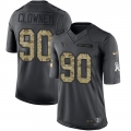 Nike Texans #90 Jadeveon Clowney Black Youth Stitched NFL Limited 2016 Salute to Service Jersey