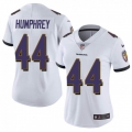 Women's Baltimore Ravens #44 Marlon Humphrey White Vapor Untouchable Limited NFL Jersey(Run Small)