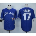 Blue Jays #17 Ryan Goins Blue New Cool Base Stitched MLB Jersey