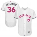 Blue Jays #36 Drew Hutchison White Flexbase Authentic Collection 2016 Mother's Day Stitched MLB Jersey