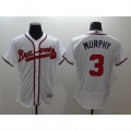 Braves #3 Dale Murphy White Flexbase Authentic Collection Stitched MLB Jersey