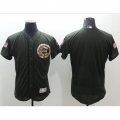 Cubs Blank Green Flexbase Authentic Collection Salute to Service Stitched MLB Jersey