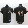 Diamondbacks #44 Paul Goldschmidt Green Flexbase Authentic Collection Salute to Service Stitched MLB Jersey