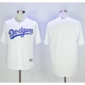 Dodgers Blank White New Cool Base Stitched MLB Jersey
