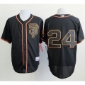Giants #24 Willie Mays Black Alternate Cool Base Stitched MLB Jersey