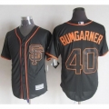 Giants #40 Madison Bumgarner Black Alternate New Cool Base Stitched MLB Jersey