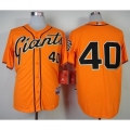 Giants #40 Madison Bumgarner Orange Cool Base Stitched MLB Jersey