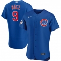 Men's Chicago Cubs #9 Javier Baez Blue Flex Base Stitched Jersey