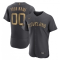 Men's Cleveland Guardians ACTIVE Player Custom 2022 All-Star Charcoal Flex Base Stitched MLB Jersey