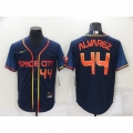 Men's Houston Astros #44 Yordan Alvarez 2022 Navy City Connect Cool Base Stitched Jersey