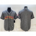 Men's Houston Astros Blank Grey Cool Base Stitched Baseball Jersey