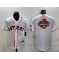 Men's Houston Astros White 2022 World Series Champions Team Big Logo With Patch Cool Base Stitched Jersey