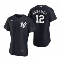 Men's New York Yankees #12 isiah Kiner-Falefa Black Flex Base Stitched Jersey