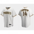 Men's San Diego Padres #14 Matt Carpenter White Cool Base Stitched Jersey