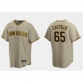 Men's San Diego Padres #65 Jose Castillo Tan Cool Base Stitched Jersey