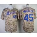Mets #45 Zack Wheeler Alternate Camo Cool Base Stitched MLB Jersey
