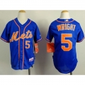 Mets #5 David Wright Blue Alternate Home Cool Stitched Youth MLB Jersey