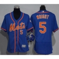 Mets #5 David Wright Blue Flexbase Authentic Women's Stitched MLB Jersey