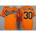 Orioles #30 Chris Tillman Orange Cool Base Stitched MLB Jersey