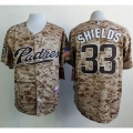 Padres #33 James Shields Camo Alternate 2 Cool Base Stitched MLB Jersey
