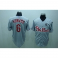 Phillies #6 Ryan Howard Stitched Grey MLB Jersey