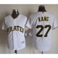 Pirates #27 Jung-ho Kang White New Cool Base Stitched MLB Jersey