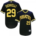 Pirates #29 Francisco Cervelli Black Flexbase Authentic Collection Cooperstown Stitched MLB Jersey