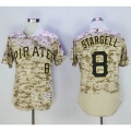Pirates #8 Willie Stargell Camo Flexbase Authentic Collection Stitched MLB Jersey