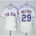 Rangers #29 Adrian Beltre White Flexbase Authentic Collection Stitched MLB Jersey
