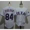 Rangers #84 Prince Fielder White Flexbase Authentic Collection Stitched MLB Jersey