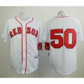Red Sox #50 Mookie Betts White Cool Base Stitched MLB Jersey