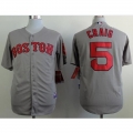 Red Sox #5 Allen Craig Grey Cool Base Stitched MLB Jersey