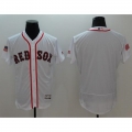 Red Sox Blank White Fashion Stars & Stripes Flexbase Authentic Stitched MLB Jersey