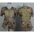 Reds #19 Joey Votto Camo Women's Alternate Cool Base Stitched MLB Jersey