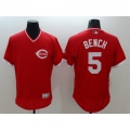 Reds #5 Johnny Bench Red Flexbase Authentic Collection Cooperstown Stitched MLB Jersey