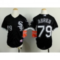 White Sox #79 Jose Abreu Black Cool Base Stitched Youth MLB Jersey