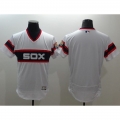 White Sox Blank White Flexbase Authentic Collection Alternate Home Stitched MLB Jersey