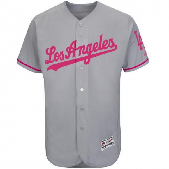 Women's Los Angeles Dodgers Blank Grey Stitched Baseball Jersey(Run Small)