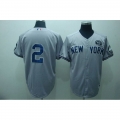 Yankees #2 Derek Jeter Grey GMS The Boss Stitched MLB Jersey