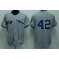 Yankees #42 Mariano Rivera Stitched Grey MLB Jersey
