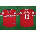 Youth Cleveland Guardians #11 Jose Ramirez Red Stitched Jersey