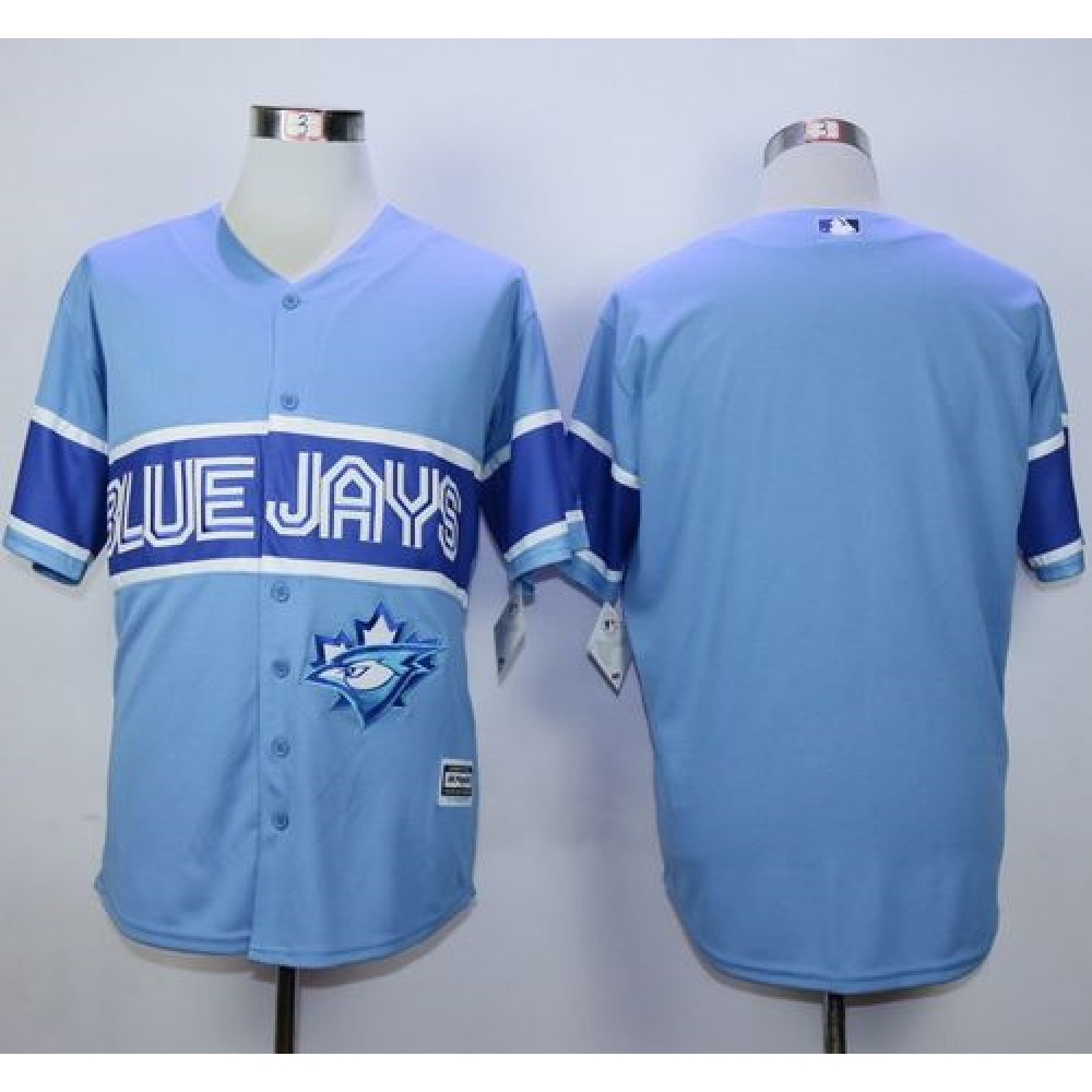 Blue Jays Blank Light Blue Exclusive New Cool Base Stitched MLB Jersey