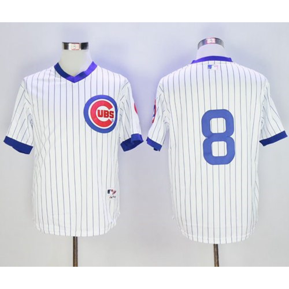 Cubs #8 Andre Dawson White 1988 Turn Back The Clock Stitched MLB Jersey