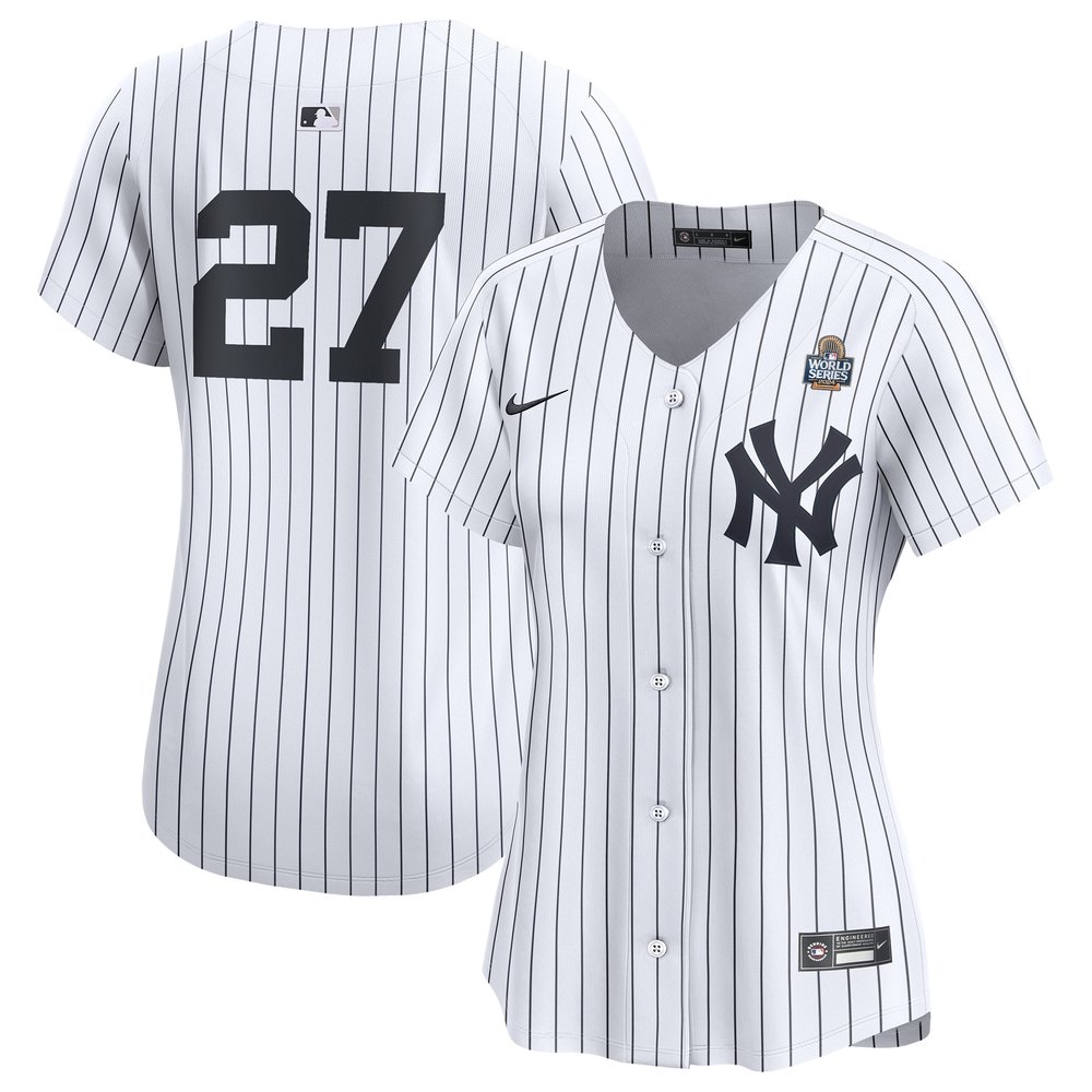 Women's New York Yankees Giancarlo Stanton Nike White 2024 World Series Limited Player Jersey