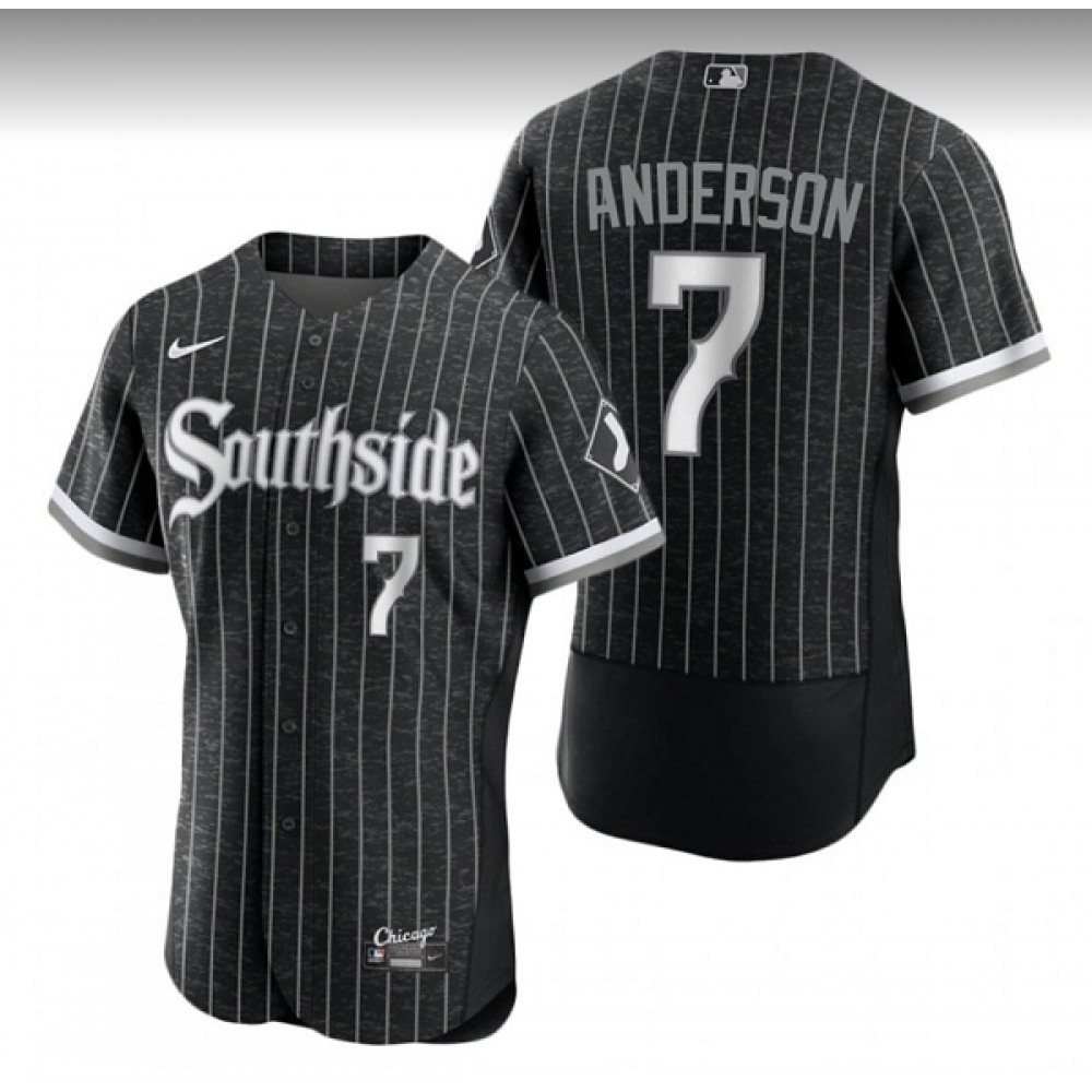 Men's Chicago White Sox #7 Tim Anderson City Connect Flex Base Stitched Jersey